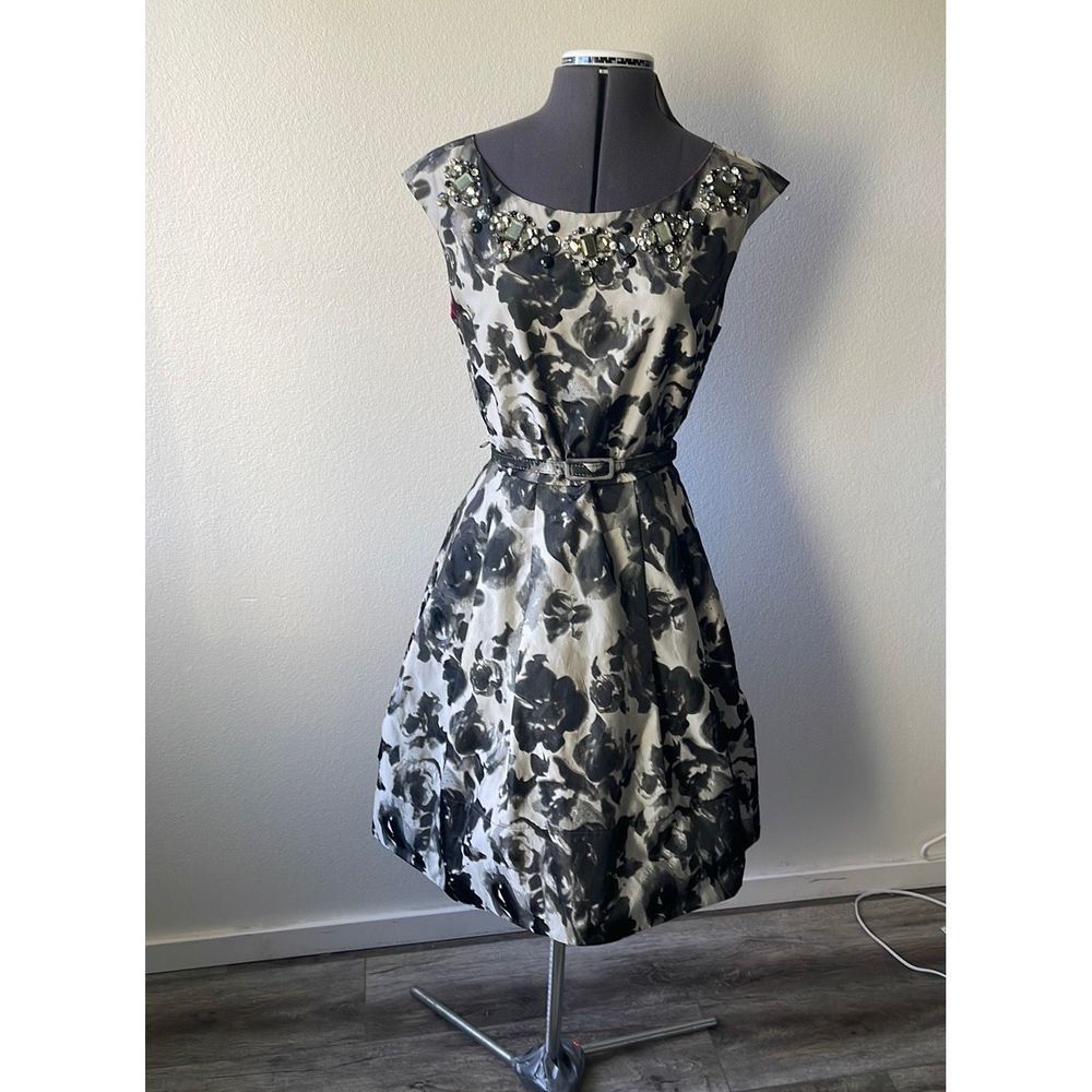 Black Eliza J Size 10 A-line dress